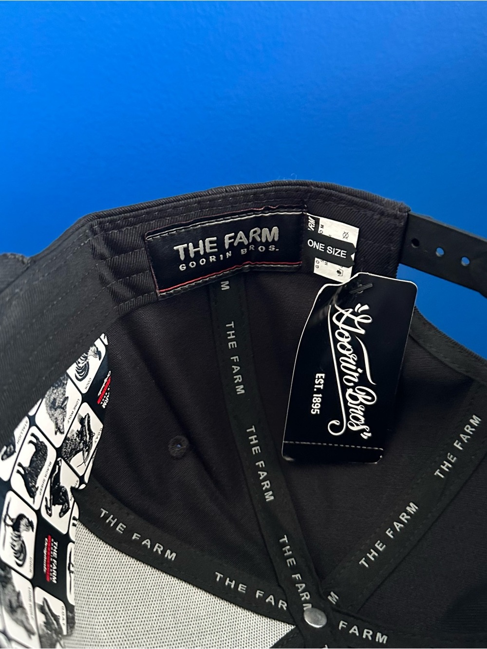 Goorin Bros The Farm Panther 100 SnapBack Trucker Hat Black Rope New Nwt - Picture 6 of 6